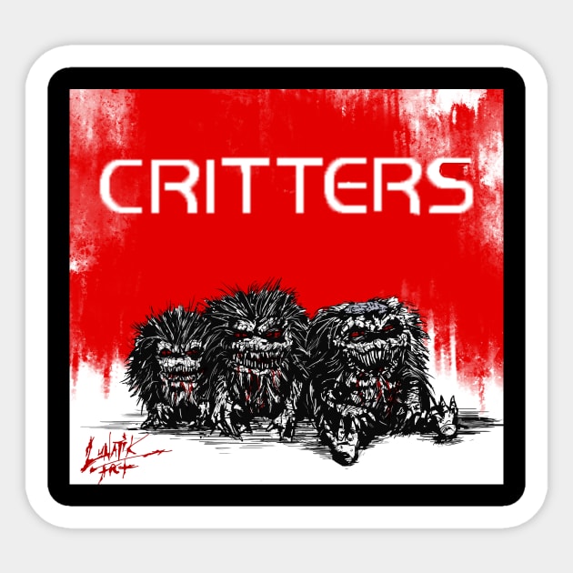 Critters Sticker by Art Of Lunatik